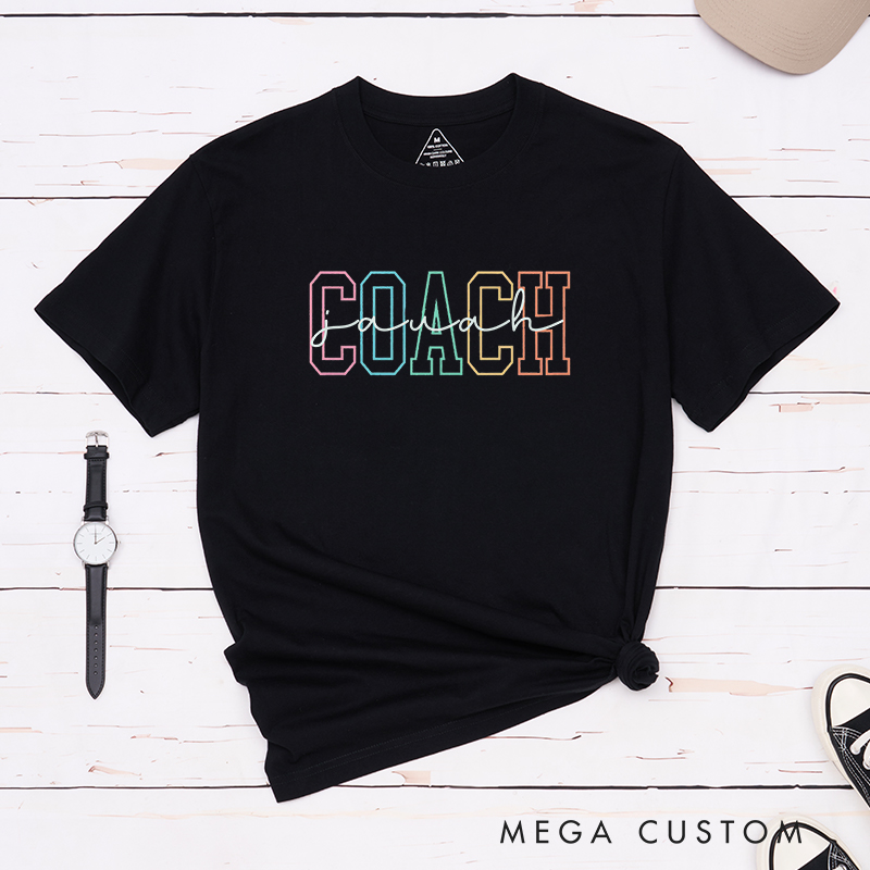 Personalized Coach T-Shirt with Custom Name