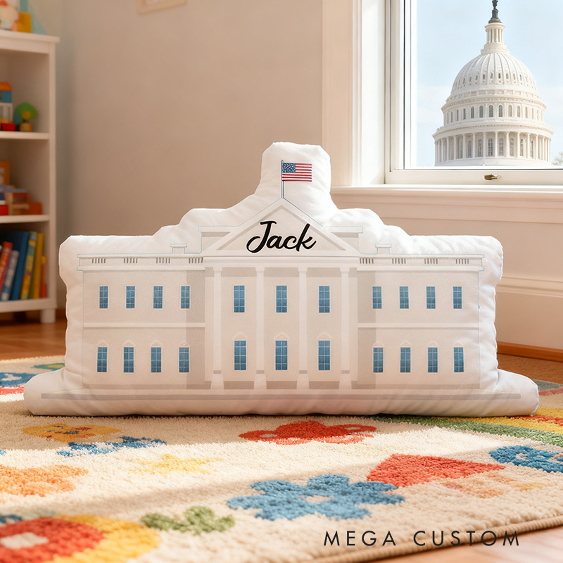 Personalized United States Travel Pillow Graphic 3D Print the White House for Travel Lovers