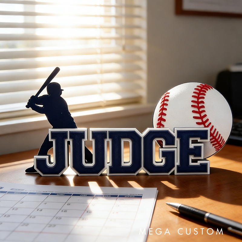 Personalized Baseball Name Sign Featuring Custom Name