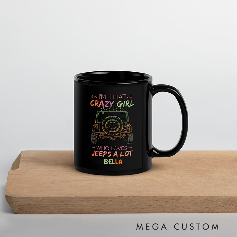 Personalized Colorful Off-Road Lover Mug Custom Name Gift for Racing Girls and Adventure Queens