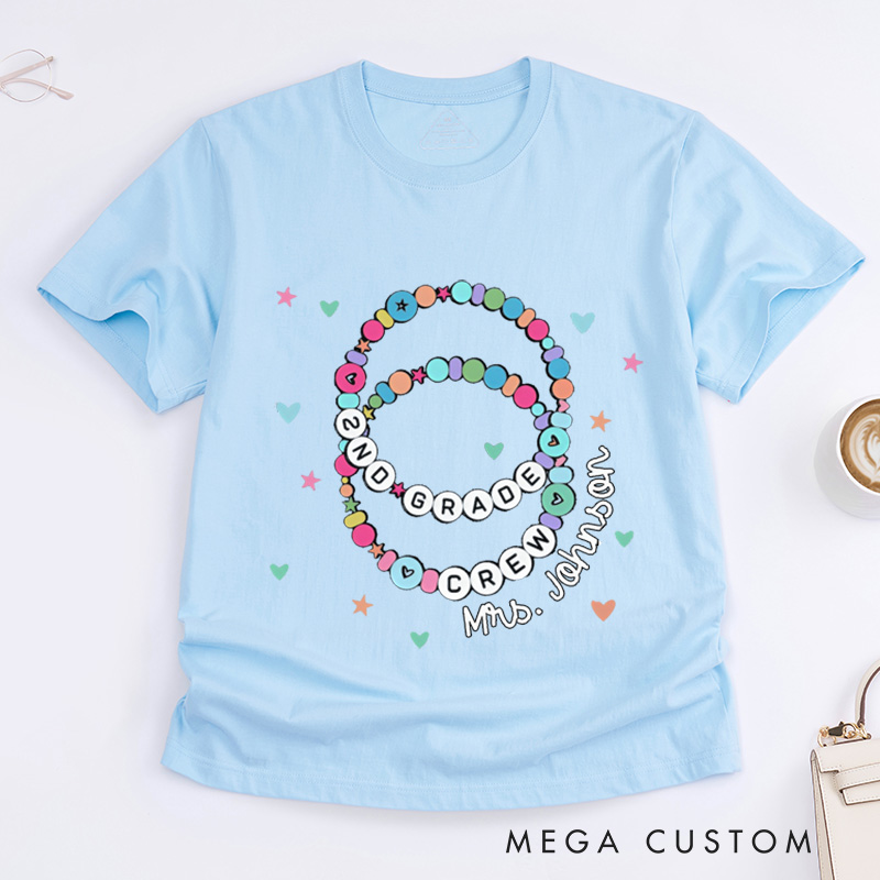 Personalized Teacher T-Shirt Teacher Crew Design Appreciation Gift for Teachers