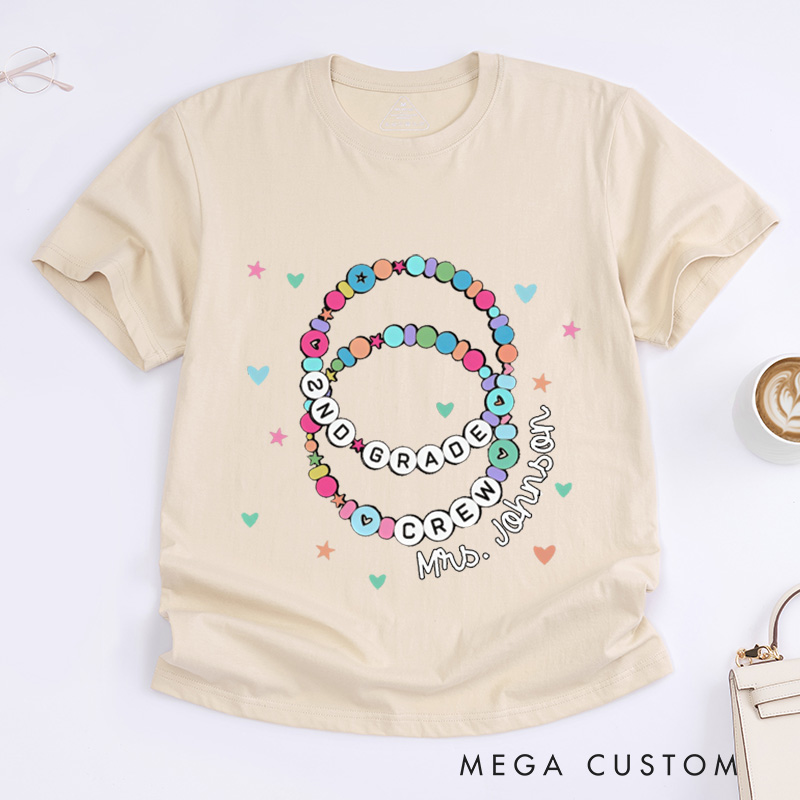 Personalized Teacher T-Shirt Teacher Crew Design Appreciation Gift for Teachers