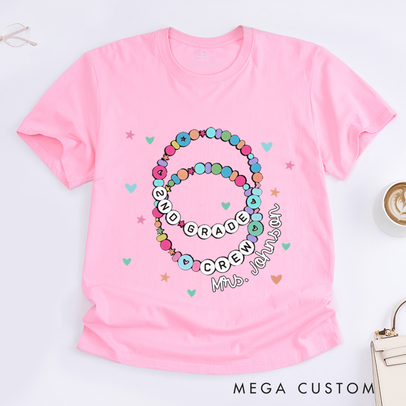 Personalized Teacher T-Shirt Teacher Crew Design Appreciation Gift for Teachers