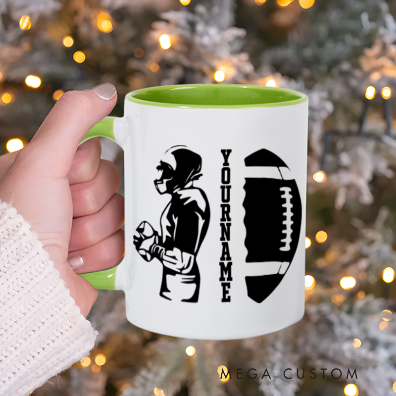 [Copy]Personalized American Football Mug with Custom Name and Helmet Design