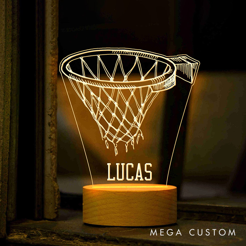[Copy]Personalized Soccer Ball LED Night Light with Custom Name and 3D Design