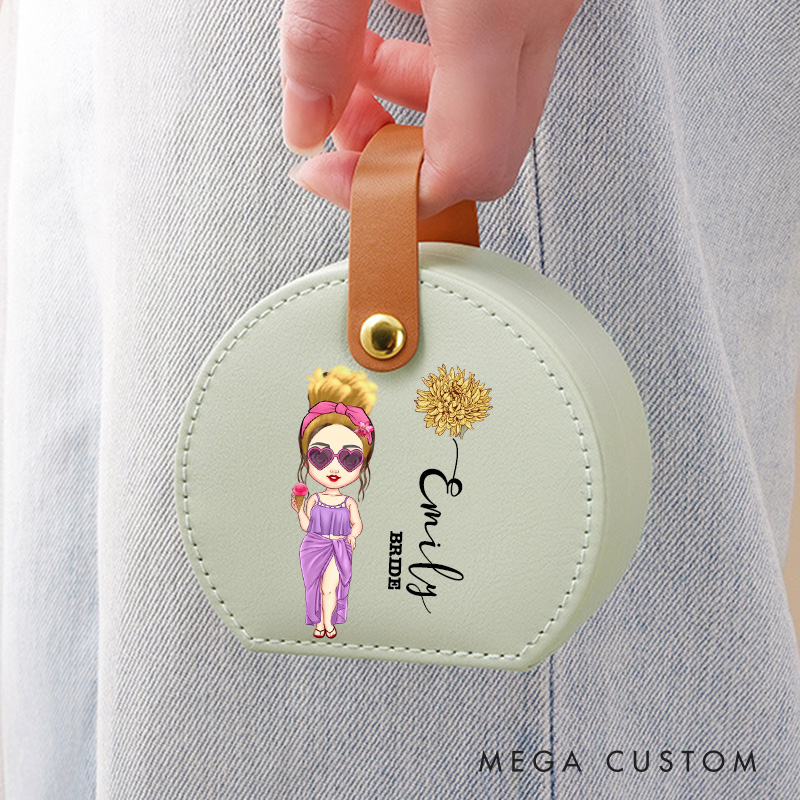 Personalized Bridesmaid Jewelry Box Woman Jewelry Box Wedding Jewelry Box for Bridesmaid Proposal