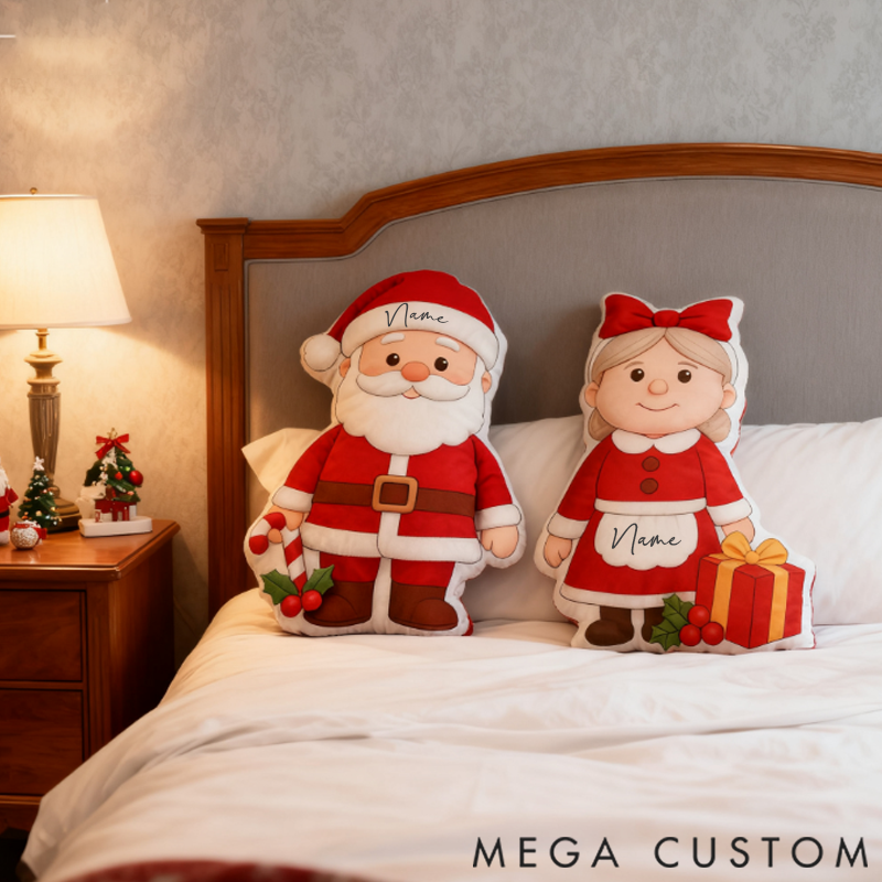 Personalized the Joy of Our First Christmas Shaped Pillow Graphic 3D Print