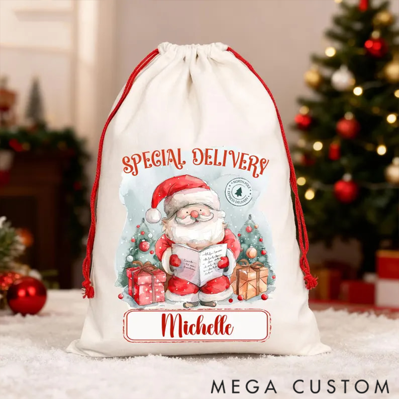 Personalized Santa Claus Christmas Gift Bags are Perfect Christmas Presents for Family Members
