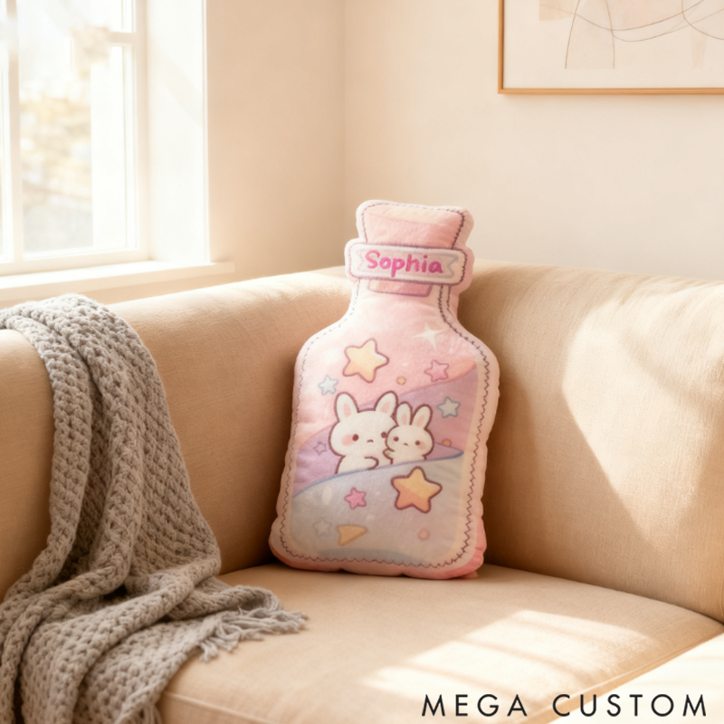 Personalized Drift Bottle Pillow a Sweet Gift for Family 3D Printed Design