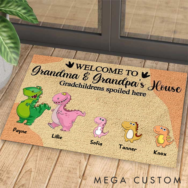 Personalized Welcome to Grandma and Grandpa's House Doormat