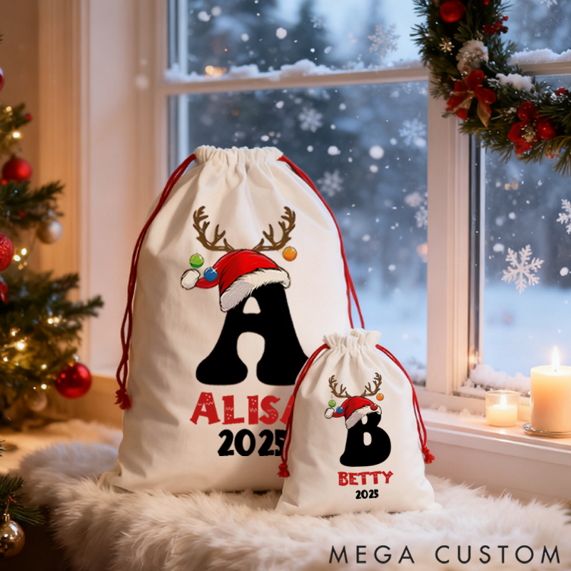Personalized Christmas Gifts Sack for Family Unique Christmas Santa Sack