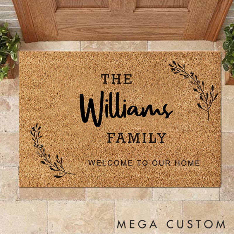 Personalized Welcome Doormat Add Unique Style to Your Home Entrance