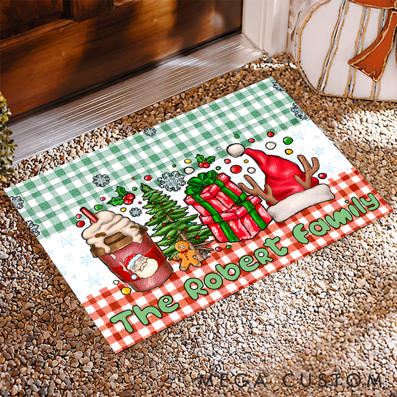 Personalized Christmas Doormat for a Cozy Holiday Season with Your Family