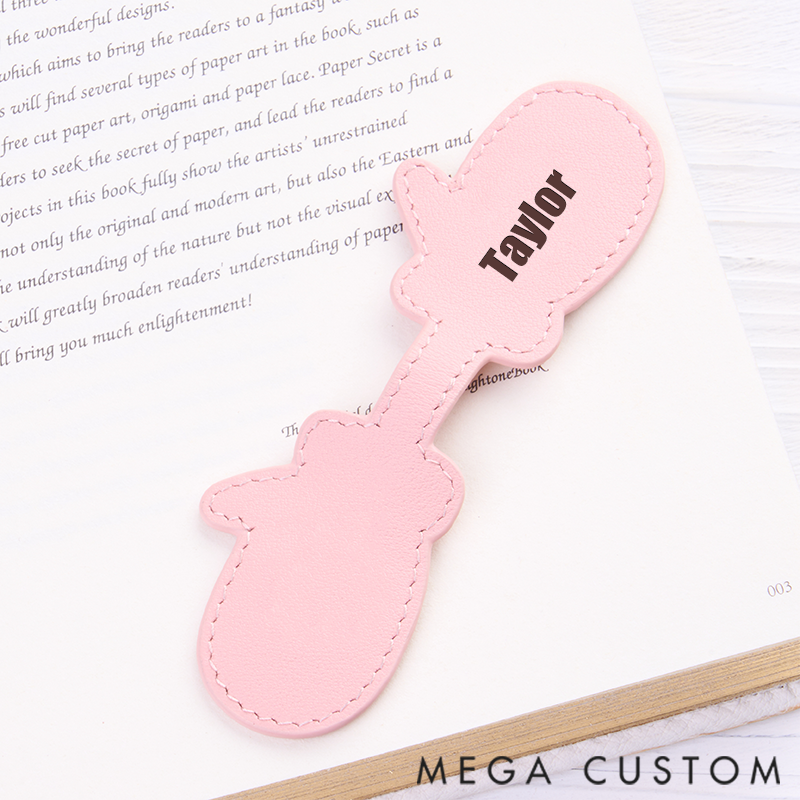 Personalized Leather Bookmarks Baking Glove Bookmarks Custom Engraved Bookmarks