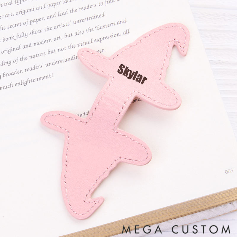 Personalized Leather Bookmark Witch Hat Bookmark Custom Engraved Bookmark Halloween Gift