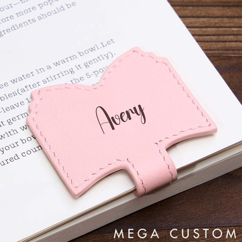 Personalized Leather Bookmark Book Bookmark Custom Engraved Bookmark