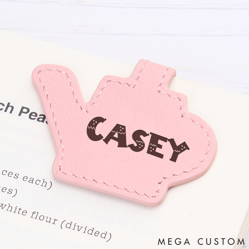 Personalized Leather Gardening Bookmark Custom Engraved Bookmark