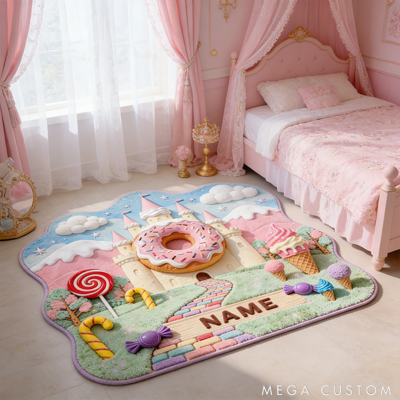 Personalized Candy Castle RugsTransport you to a Dreamlike World