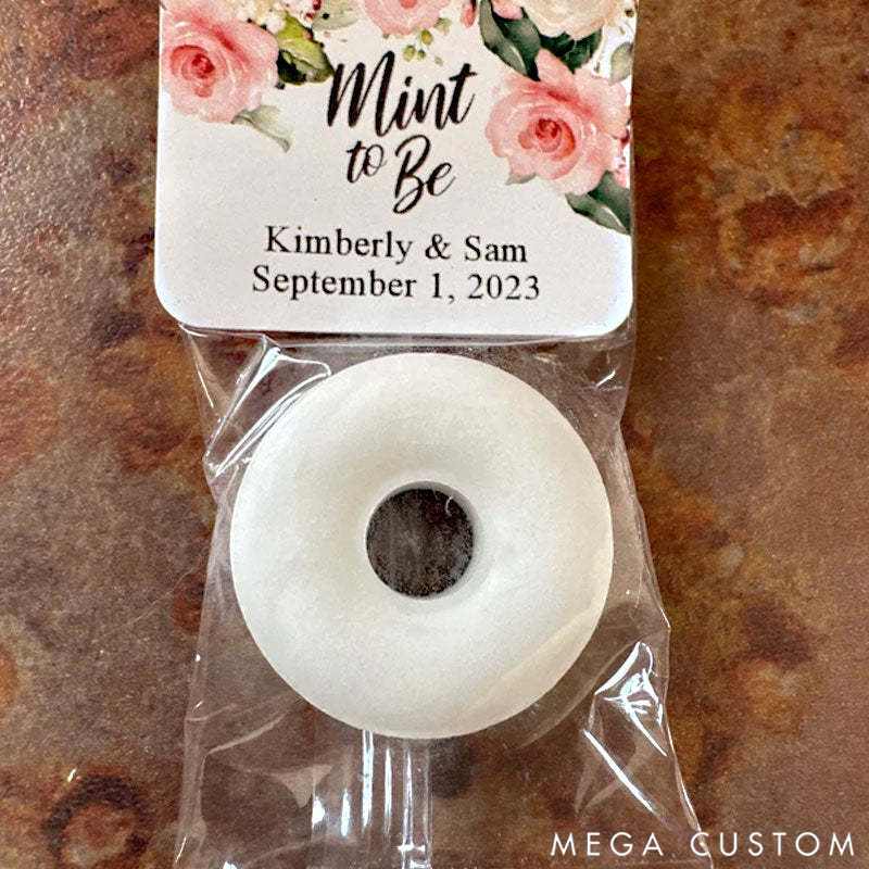 Personalized Mint to Be Wedding Favors Wedding Floral Favor Wedding Favor Mints