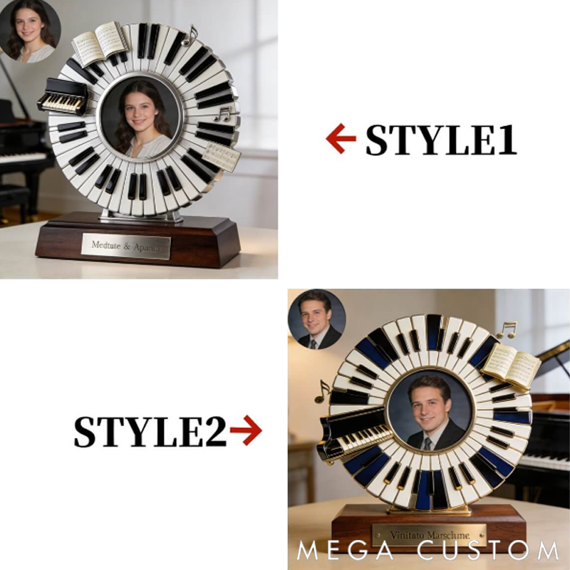 Personalized Piano Themed Photo Album/Decorative Item the Perfect Gift for Music Lovers