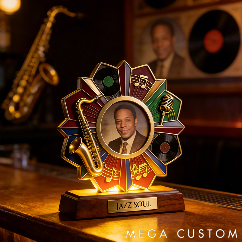 Personalized Jazz Themed Commemorative Photo Album Display the Perfect Gift for Music Lovers