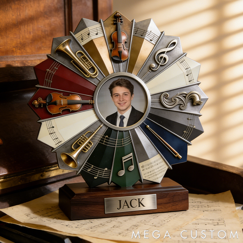 Personalized Symphony Music Award Photo Frame Ornament the Perfect Gift for Music Lovers