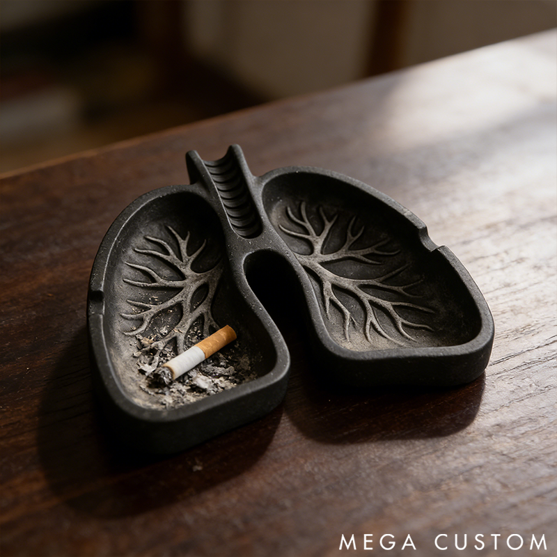  Lung-Shaped Ashtray Public Service Theme Decorative Ashtray 3D Printed