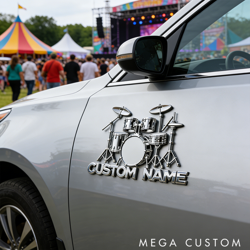 Personalized Musical Emblem for Your Car Perfect for Music Lovers