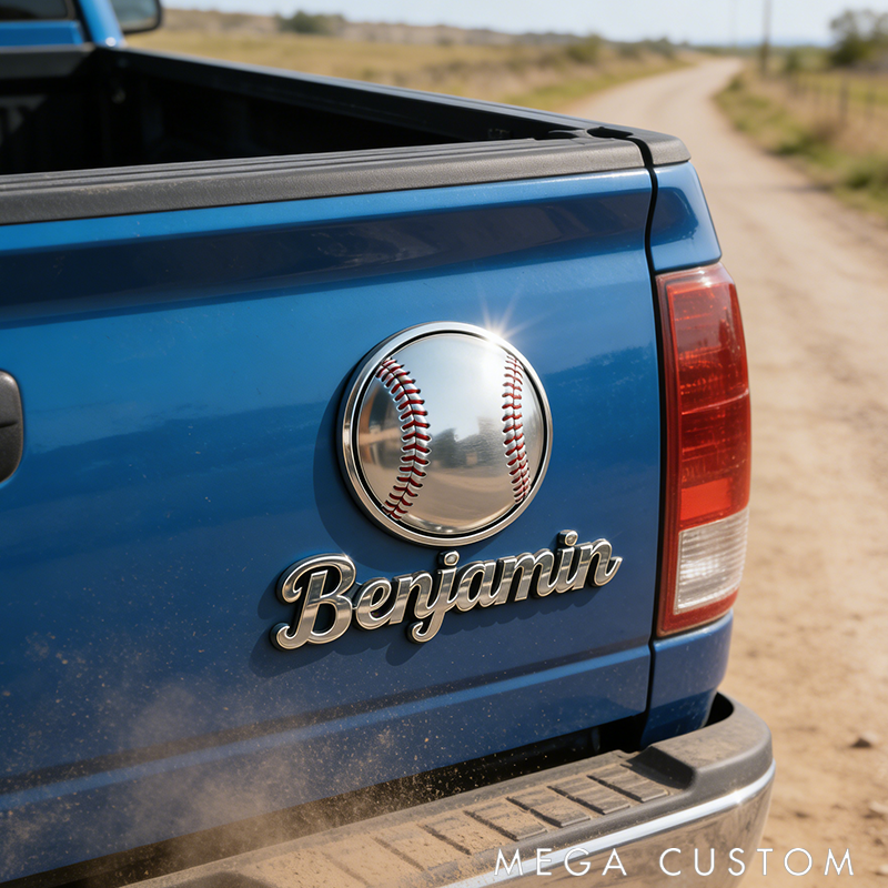 Personalized Car Badge Incorporates Creative Sports Lovers Perfectly Meeting All Sports Fans Needs