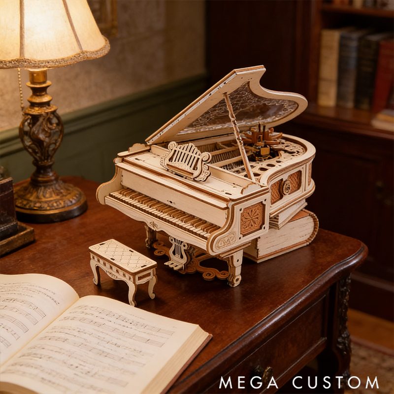 Piano Music Box DIY Wooden Music Box Unique Gift Special Souvenir