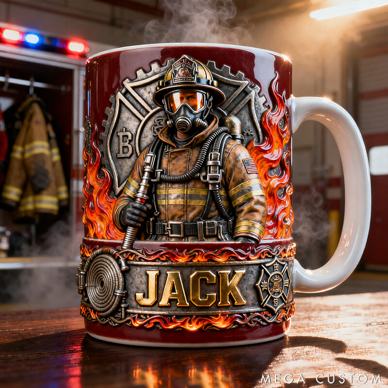 Personalized Firefighter Themed Mugs Crafting a Unique Tribute for Firefighting Heroes