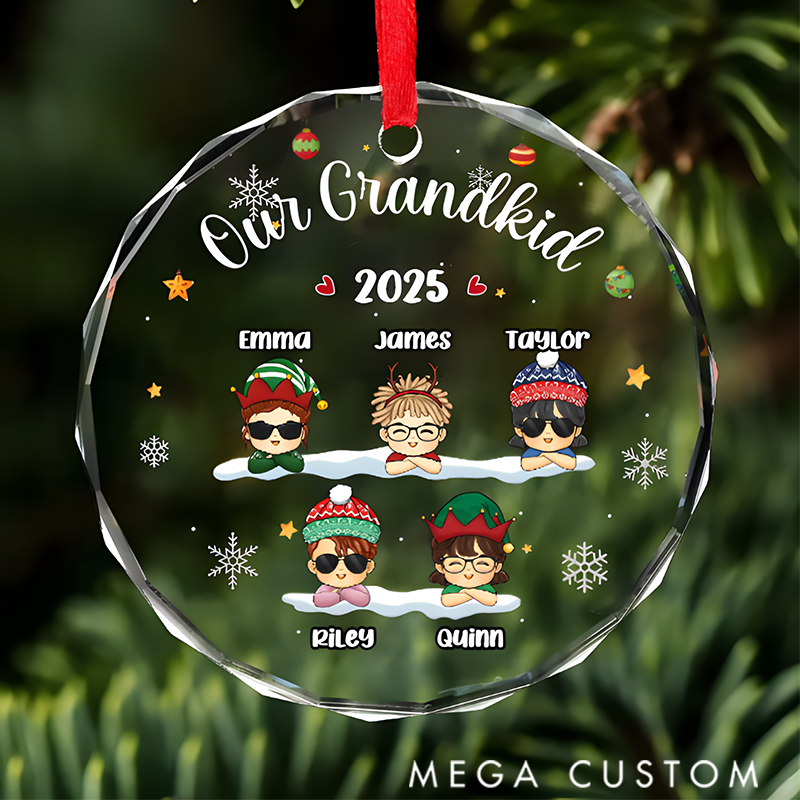 Personalized the Best Part of Christmas is Sharing it with You Christmas Ornaments Gift for Grandkids