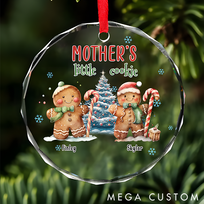Personalized Mother's Gingerbread and Her Loving Squeeze Christmas Ornaments Gift for Mom Grandma
