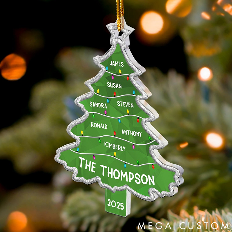 Personalized Tree Full of Memories Christmas Acrylic Ornament