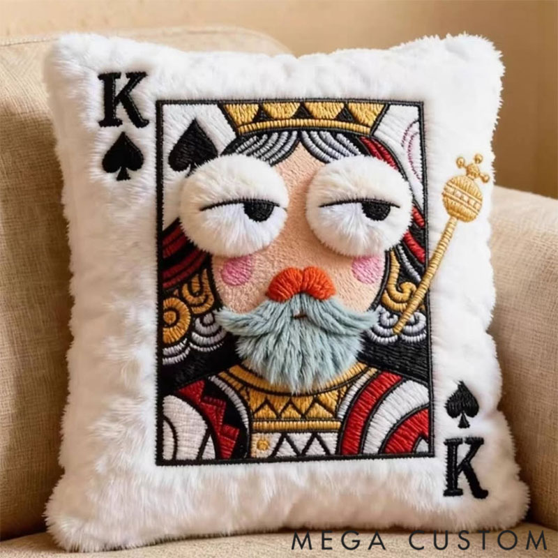 Personalized Funny Play Card Pillow with Name Christmas Gifts for Family