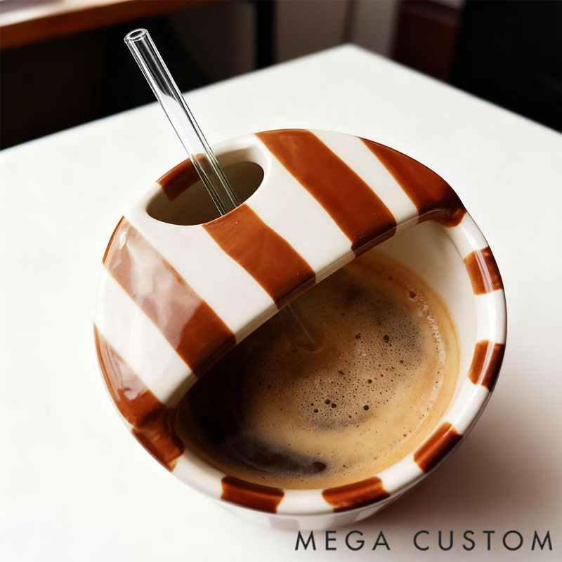 Personalized To Go Ceramic Tumbler with Name Gift for Mom