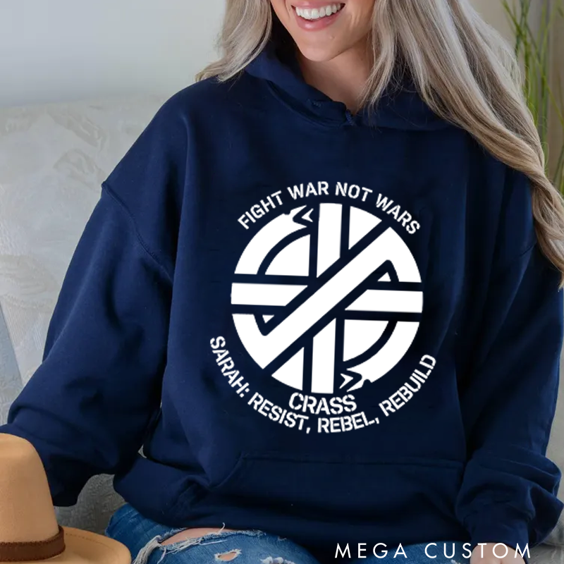 Personalized Classic Hoodies Crust Anarcho Punk Lovers Hoodie