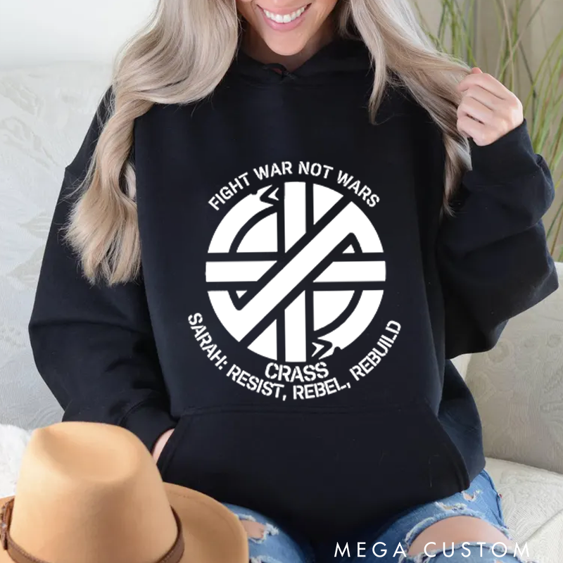 Personalized Classic Hoodies Crust Anarcho Punk Lovers Hoodie