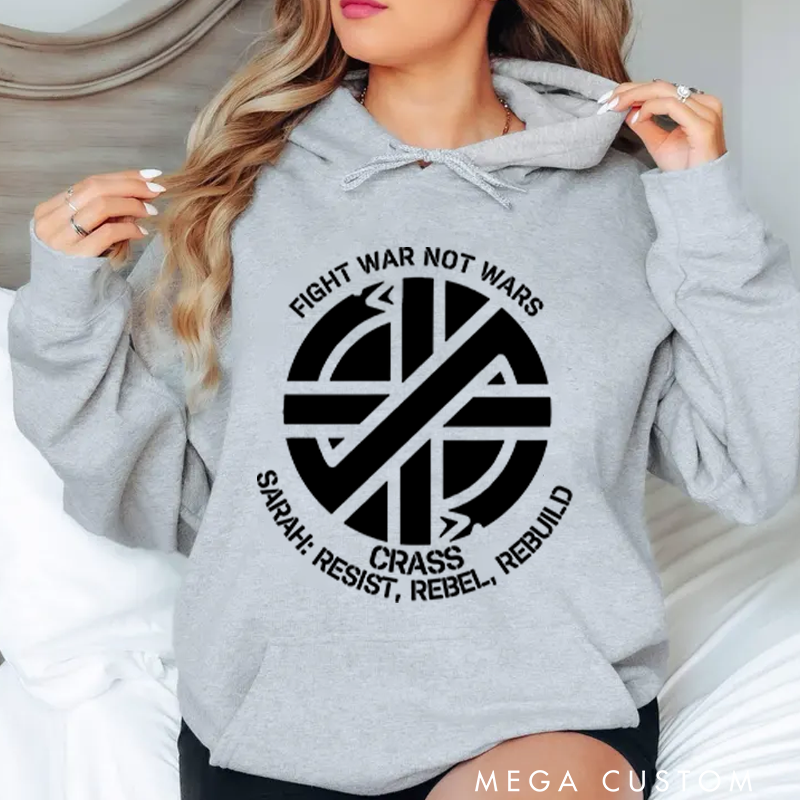 Personalized Classic Hoodies Crust Anarcho Punk Lovers Hoodie