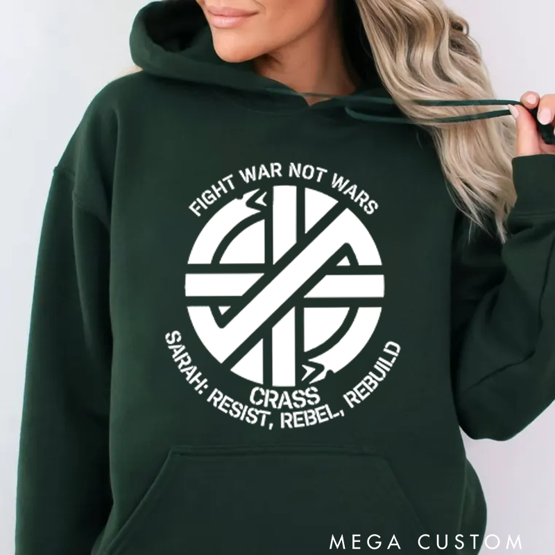 Personalized Classic Hoodies Crust Anarcho Punk Lovers Hoodie