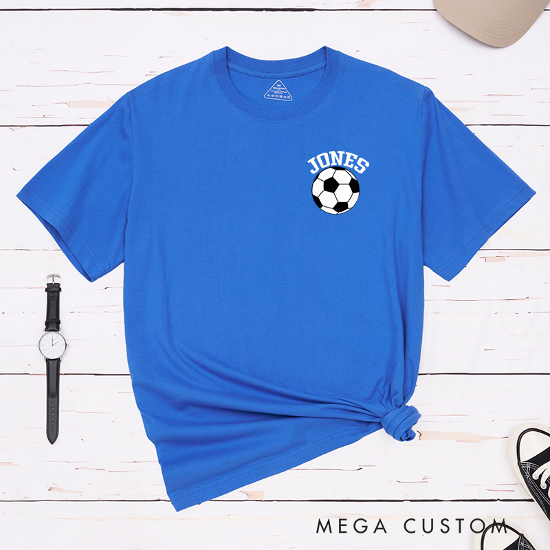 Personalized Classic Soccer Ball T-Shirt with Custom Name