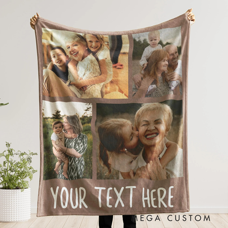 Personalized  Custom Name and Photo Blanket Appreciation Gift