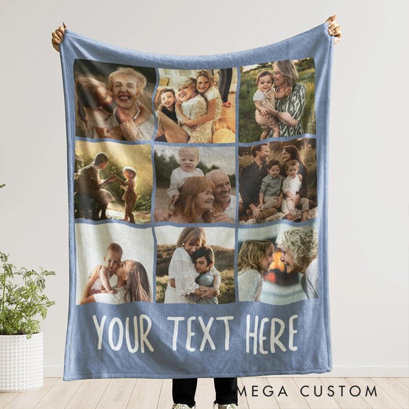 Personalized  Custom Name and Photo Blanket Appreciation Gift