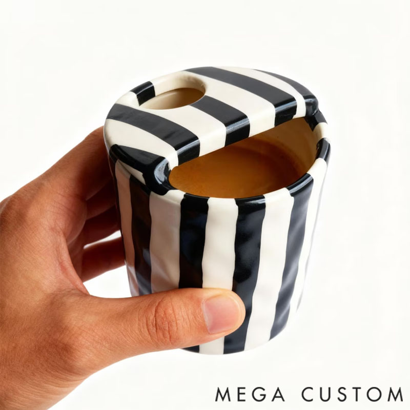 Personalized To Go Ceramic Tumbler with Name Gift for Mom