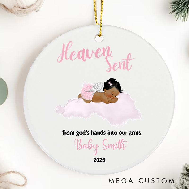 Personalized Miscarriage Ornament Miscarry Baby in the Sky Memorial Gift Custom Angel Baby Keepsake Grief Loss Support Holiday Gift