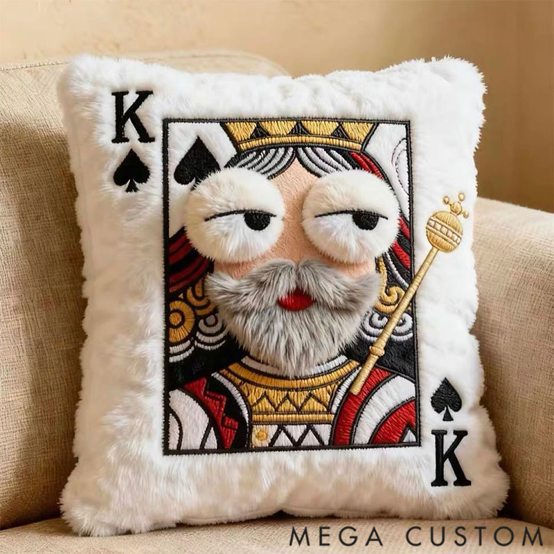 Personalized Funny Play Card Pillow with Name Christmas Gifts for Family