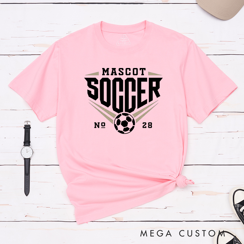 Personalized Soccer T-Shirt with Team Name and Number