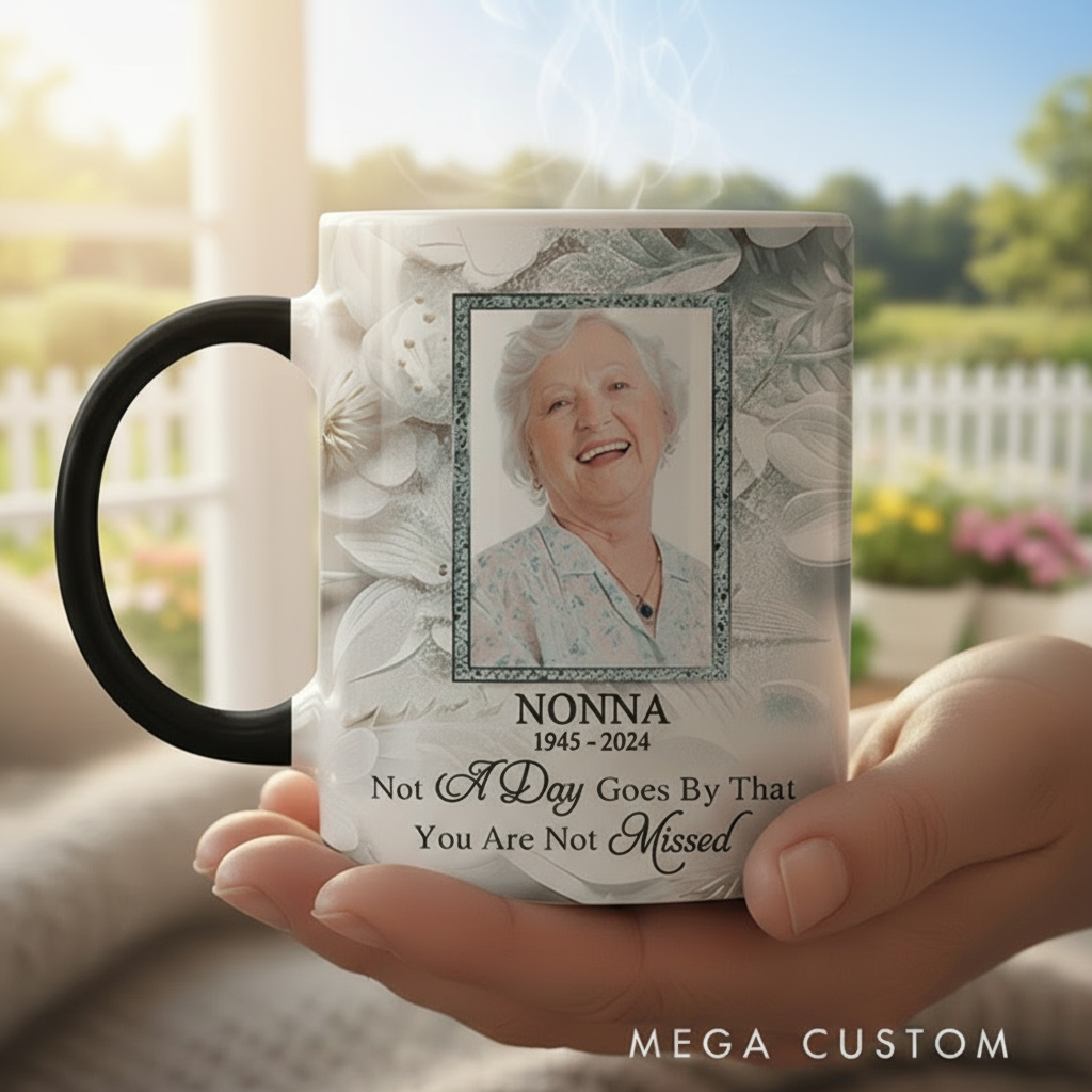 Personalized Color Changing Mug Custom Photo I'm Always With You Ceramic Coffee Cup Sympathy Gift Memorial Gift for Family