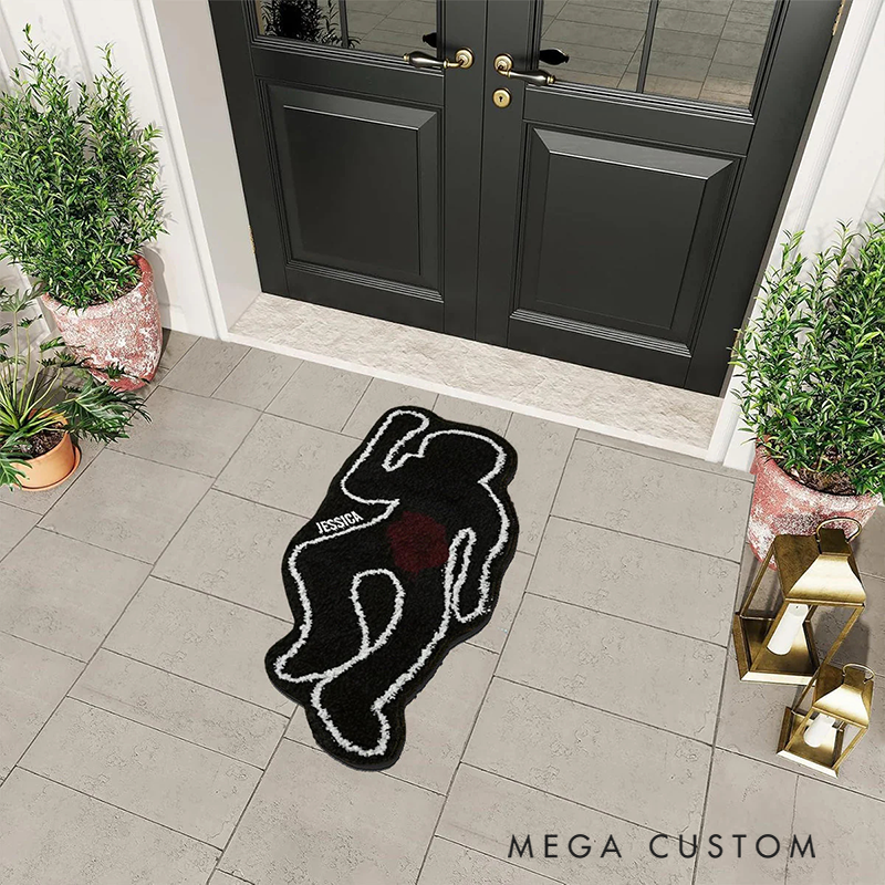 Personalized Policeman True Crime Era Rug Custom Name Rugs Policeman Funny Gifts