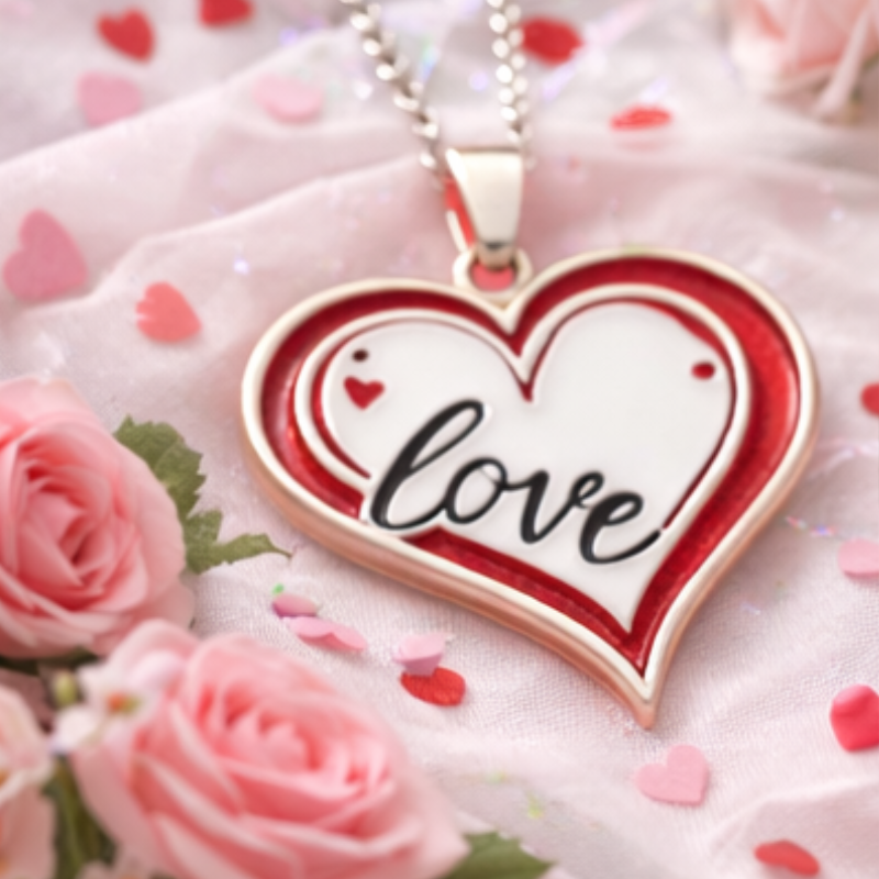 Personalized Sweetheart Love Necklace Custom Name Romantic Holiday Gift for Her